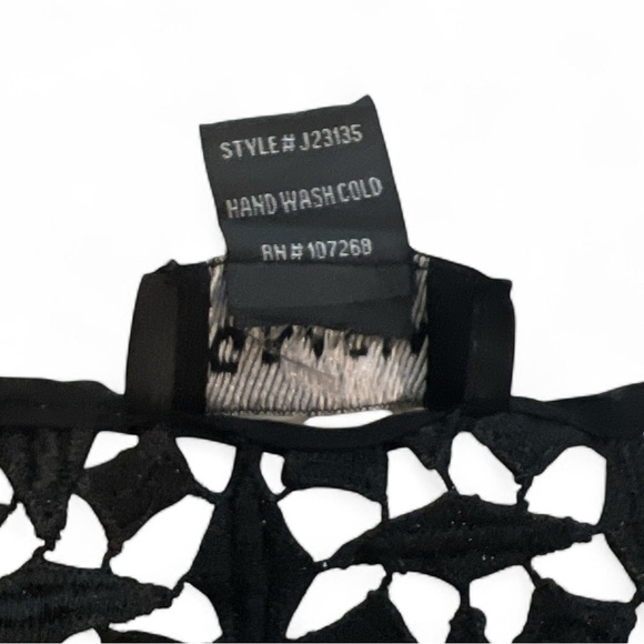 GRACIA Lace Bomber Jacket, Front Zip, Women’s, Color Black, Size Medium - Picture 8 of 10